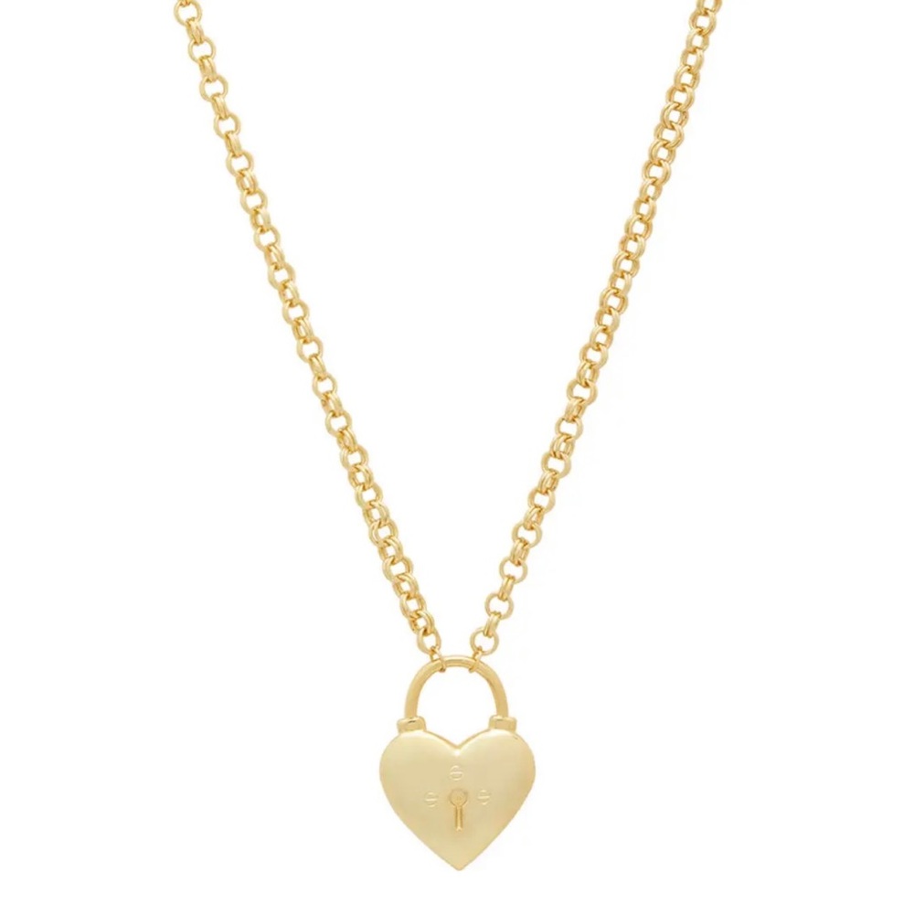 ISO Gorjana Kara Heart Padlock Necklace